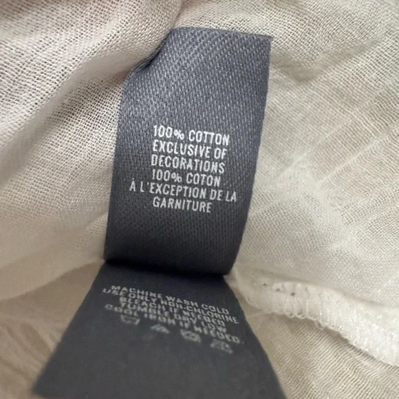 Aerie Cotton Blouse Eyelet XXL New with Tags Beach Coverup - Picture 4 of 8